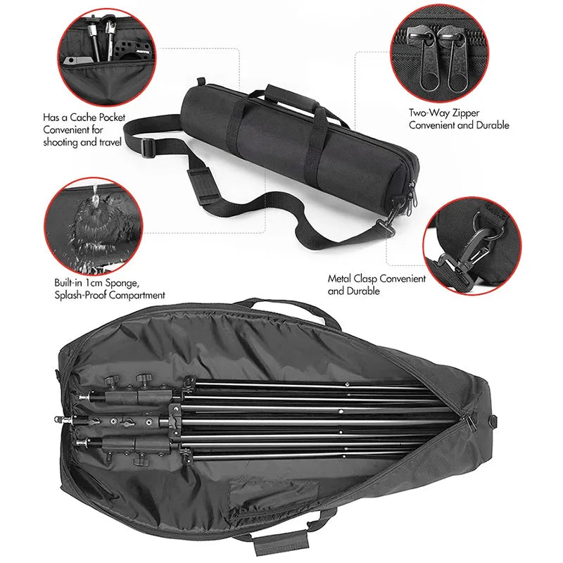 65 80 90 100 125cm Padded Camera Monopod Tripod Carrying Bag Case Light Stand Carry Bag Umbrella Softbox Carrying Bag