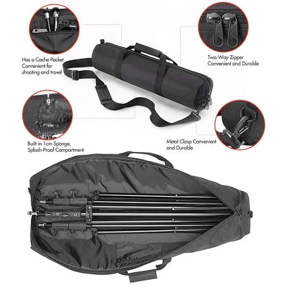65 80 90 100 125cm Padded Camera Monopod Tripod Carrying Bag Case Light Stand Carry Bag Umbrella Softbox Carrying Bag