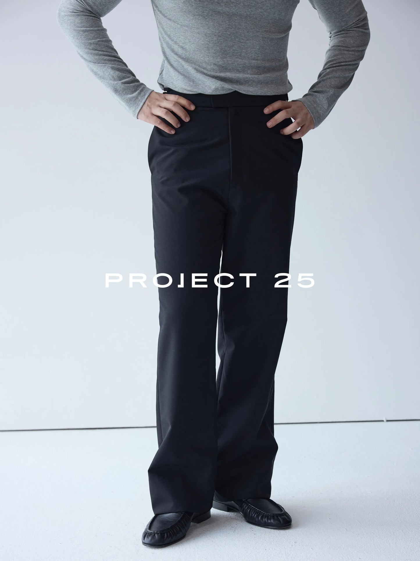 PROJECT 25 Men's Australian Virgin Wool Blend Trousers - Slimming Straight Fit Wrinkle-Resistant Casual Dress Pants  All Seasons