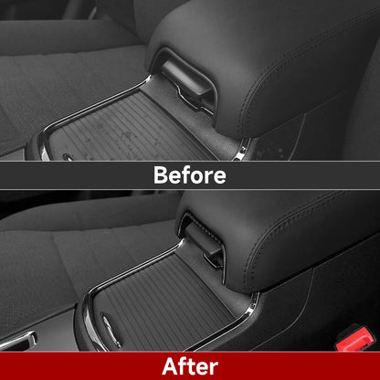 For Chrysler 300 (2011-2014) Car Center Console Gear Shift Panel Steering Wheel Cover Carbon Fiber Interior Sticker Accessories