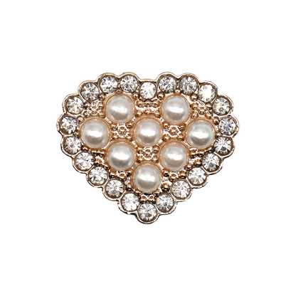 1/29PCS Acrylic Shoe Charms Golden Flower Heart Luxury Jewelry Shoe Accessories Fashion Women Shoe Decoration for Clog Sandal