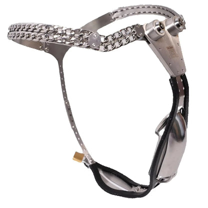 Stainless Steel Male Chastity Cage Sissy Urethral Chastity Pants Penis CB Lock Abstinence Restraint Cock Cage Adult Sex Toy 18+