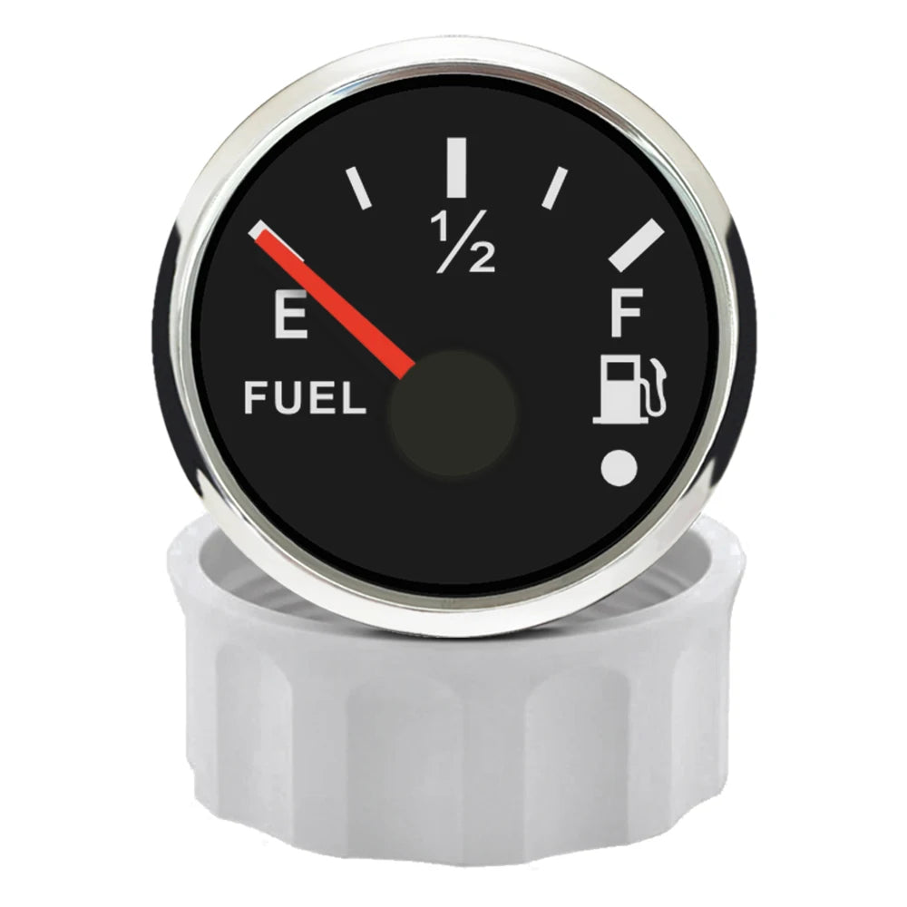 ELING 52mm Fuel Level Meter Indicator Gauge 0-190ohm 240-33ohm Signal with Alarm with Backlight 12V 24Volts Waterproof for Car