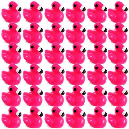 80Pcs Resin Flamingos Miniature Tropical Decorations Micro Garden Table Centerpiece Tiny Resin Flamingo Ornaments Bonsai Accents