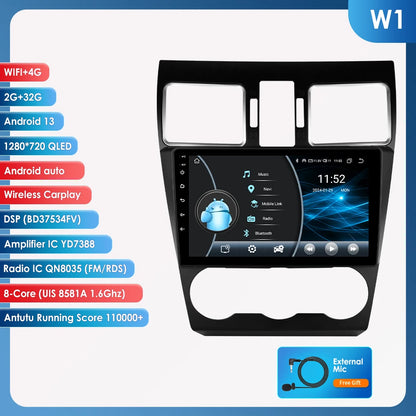 Hizpo Car Intelligent Systems For Subaru Forester WRX and STI XV Crosstrek Impreza 2015 2016 - 2018 Stereo GPS Navi 2din Carplay