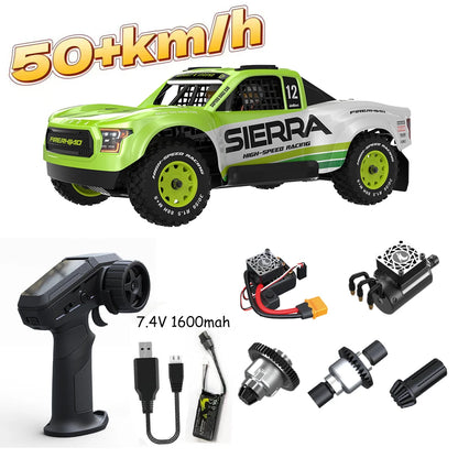 UDIRC 1203PRO 1/12 RC Short Course Truck 3S Brushless 4WD All Terrain Truck RTR Gyro Center Diff 3S BAT 4-Color LED Light System