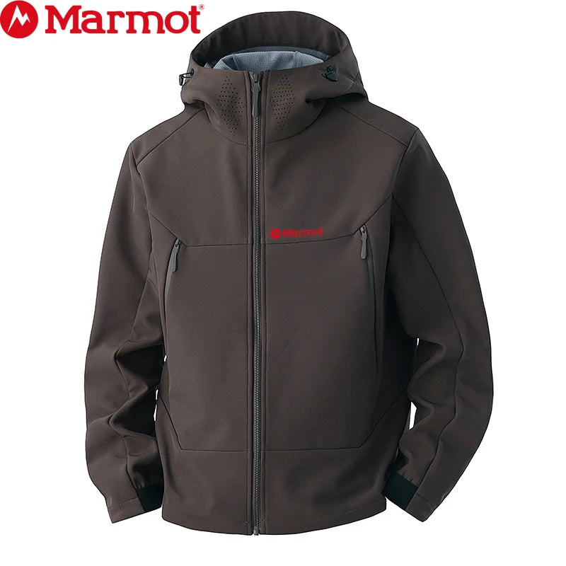 MARMOT New Men's Softshell Jacket, Trendy Outdoor Windproof Waterproof Casual Sports Jacket, Versatile