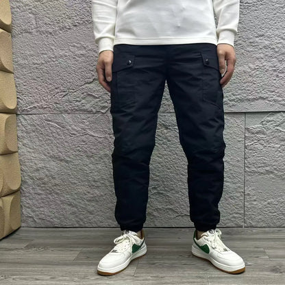 Unisex Outdoor Mountain Series Workwear down Trousers Windproof Waterproof Stacked Straight Warm Long Pants for Men And Women