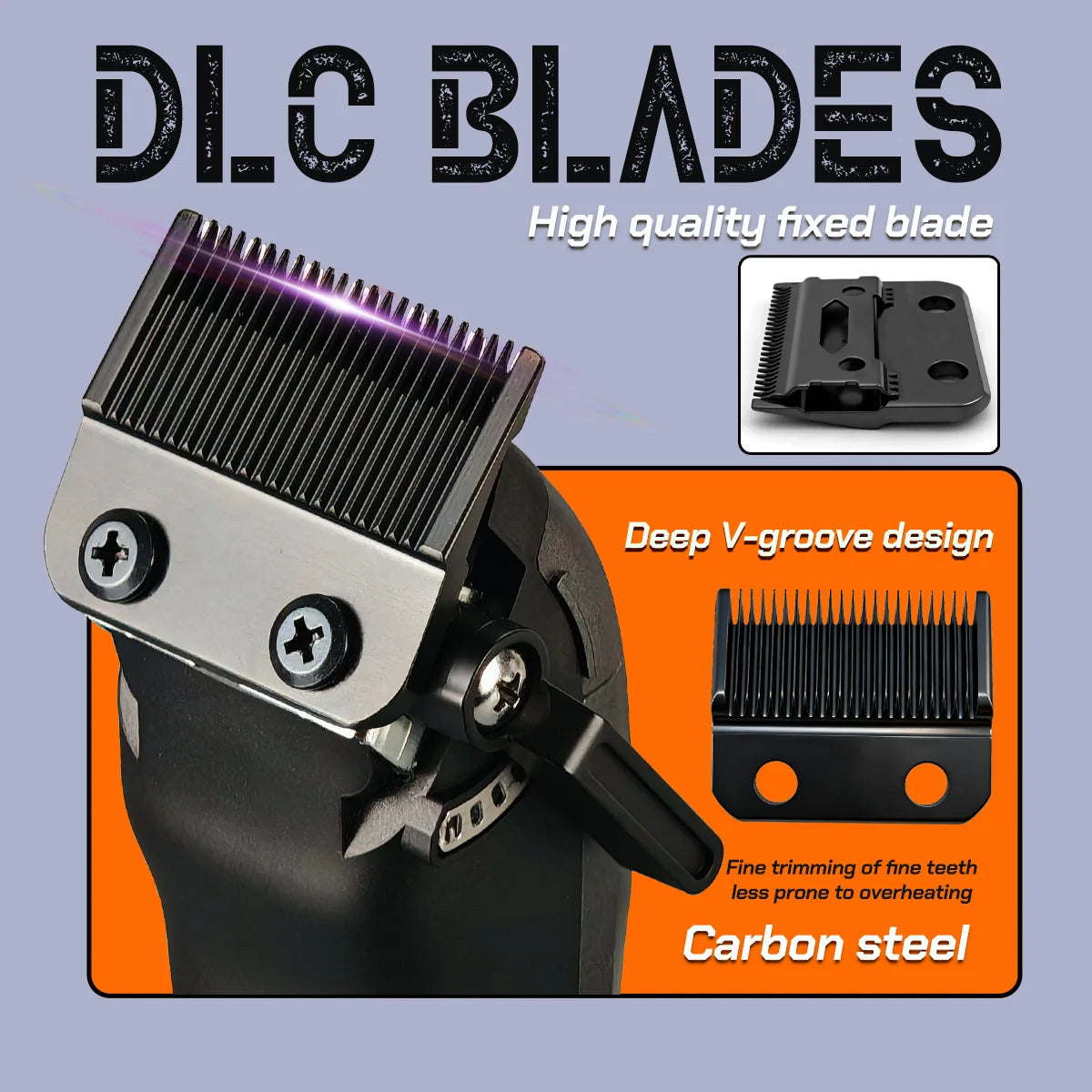 10000RPM BRD 633 Professional Electric Hair Clipper Magnetic Levitation Motor Hair Trimmer for Man with Base DLC Blade Barber