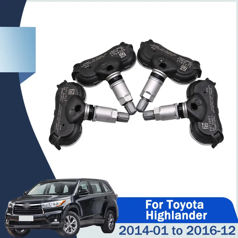 4PCS Tire Pressure Monitor Systems 42607-0R010 426070R010 TPMS SENSOR 315MHz For Toyota Highlander Rav4