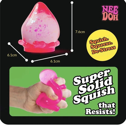 Needoh Dream Drop Gumdrop Super Solid Anti-Stress Squeeze Glitter Raised Texture Bumpy Relief Pressure Relax ADHD Sensory Toy
