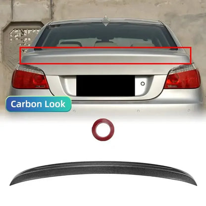 E60 Tailgate Roof Middle Tail Wing Body Kit Car Rear Trunk Spoiler For BMW 5 Series E60 520i 520d 525i 530i 530d M5 2004-2010