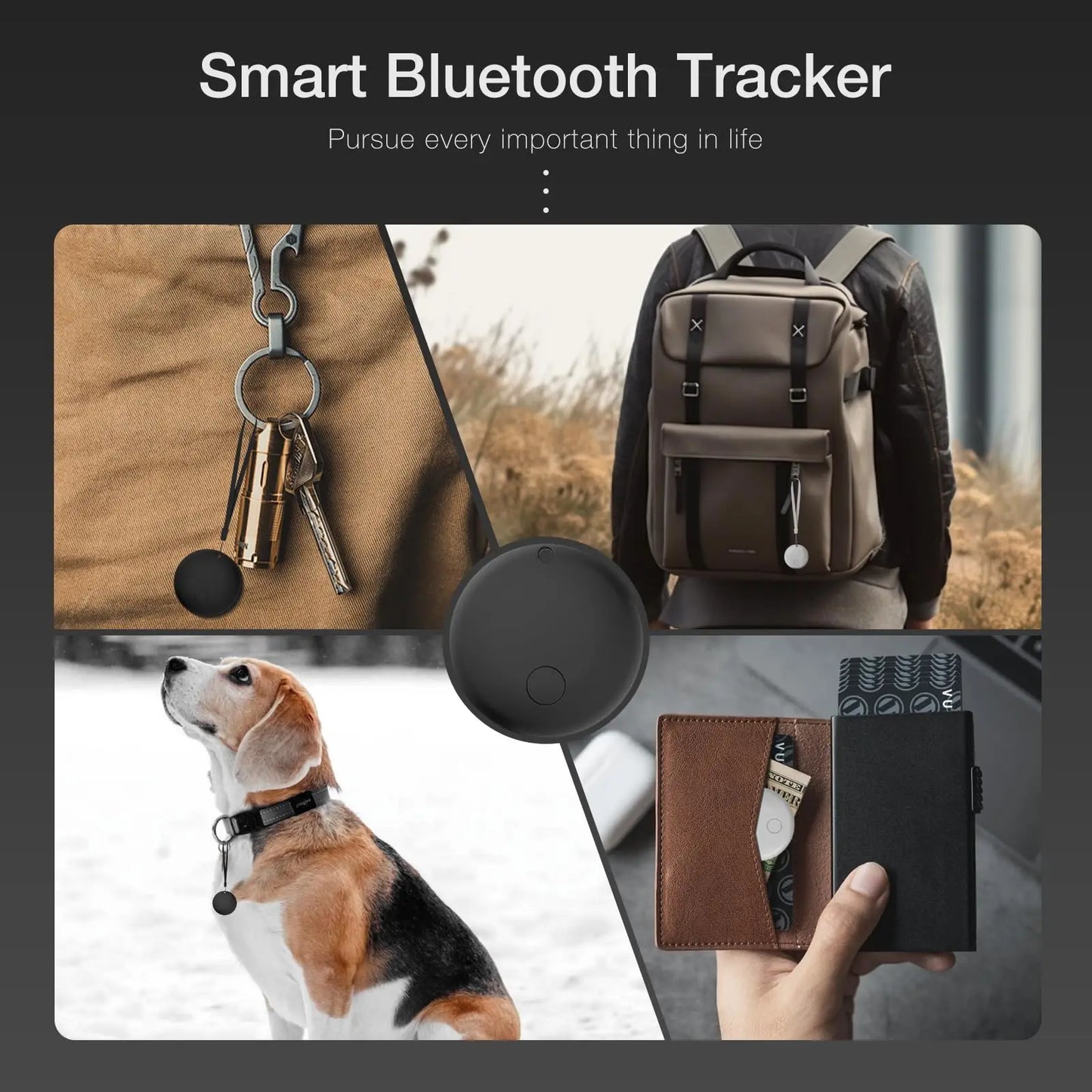GPS Tracker Find My Device Anti-lost GPS Tracker Strong Car Tracking Anti-Lost Mini Worldwide Smart Key Finder Locator Works