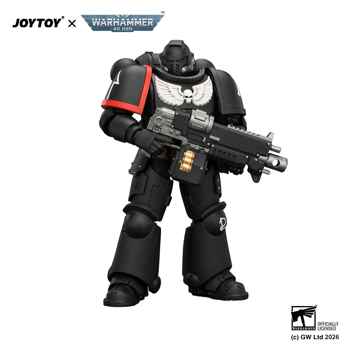 JOYTOY Warhammer 40,000 1/18 Action Figures Ultramarines Intercessor with Bolt Rifle, Bolt Pistol and Chainsword