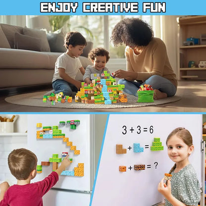 16cm Big Storage Box Magnetic Building Blocks Mine Magnet World Set Puzzle Toys For Kids Montessori Sensory Cubes Birthday Gifts