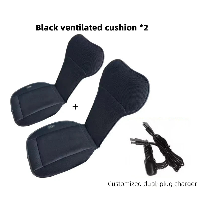 For Tesla model 3 Y ventilation Seat Cushion DC 12V Spacer Car Summer Cool Air Seat Cushion Fast Blowing Ventilation Seat Coolin