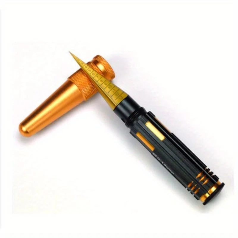 1Pc High End Aircraft Model Tools - Hexagonal Titanium Plated Stainless Steel 0-14mm Reamer