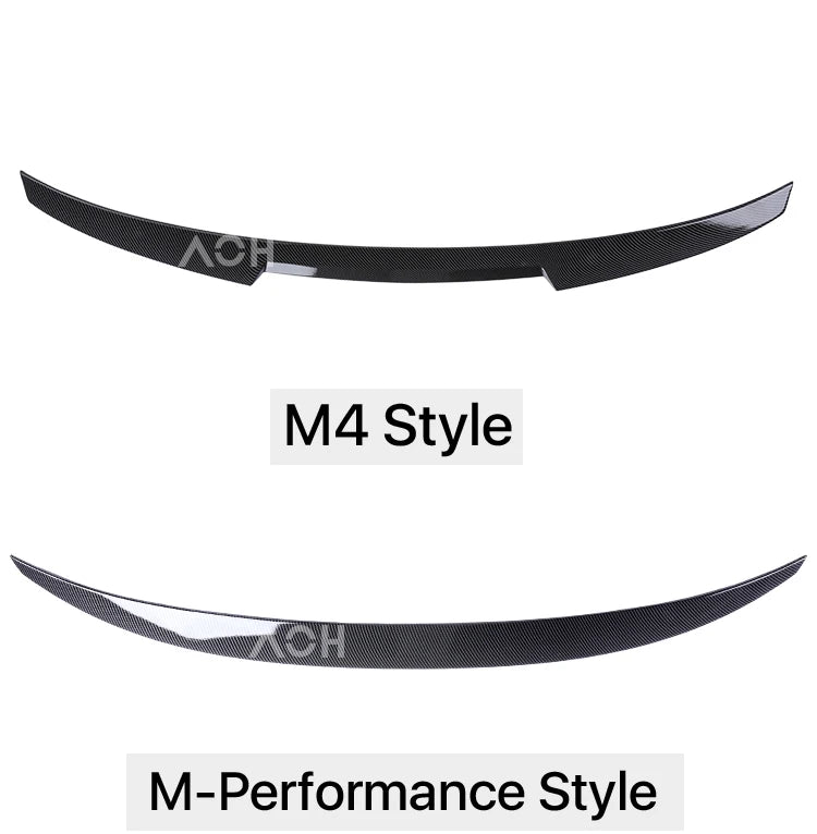 Rear Trunk Spoiler Bumper Lip For BMW 4 Series F32 F33 F36 Carbon Fiber PSM M4 MP Style Wing Tail Kit 2014-2020 Gloss Black
