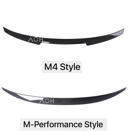 Rear Trunk Spoiler Bumper Lip For BMW 4 Series F32 F33 F36 Carbon Fiber PSM M4 MP Style Wing Tail Kit 2014-2020 Gloss Black