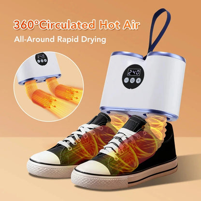 New Portable Dryer Folding Drying Clothes Rack Heat By Shoe Drying Machine for Home Fast Drying Foot Dryer Machine EU/US Plug