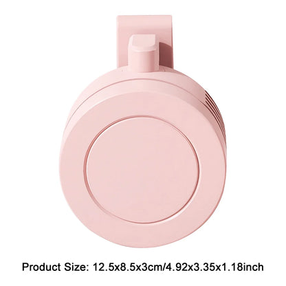 Mini Clip Fan Portable Neck Waist Fan Electric Air Cooling Fan 900mah USB Bladeless Fan Portable Air Cooler for Outdoor Home