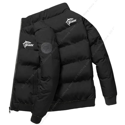 Men's Winter Puffer Jacket Thick Warm Casual down Coat High Quality Lightweight Polyfill Bomber Style Fashionable Outdoor Parka