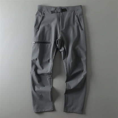 Outdoor Men's Casual Pants Windproof Wear-resistant Autumn Winter Soft  Zipper Pocket Waterproof Straight Leg Casual Pants