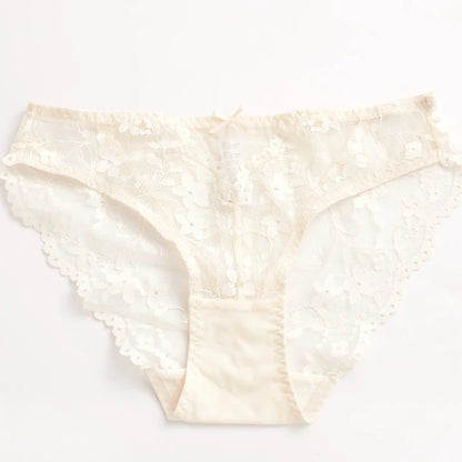 New Women Lace Flowers Embroidery Lingerie Set Sexy Hollow Thin Cup Push Up Bra Summer Comfort Underwear Adjustable Strap Bras