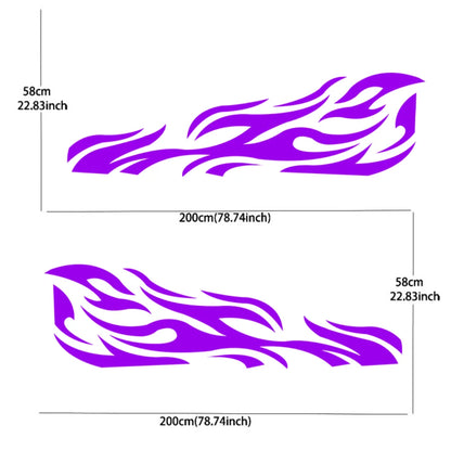 Creative Personality Flame Car Sticker Full Body Decal Wrap Scratch Protection Car Sticker Waterproof Car Vinyl Wraps
