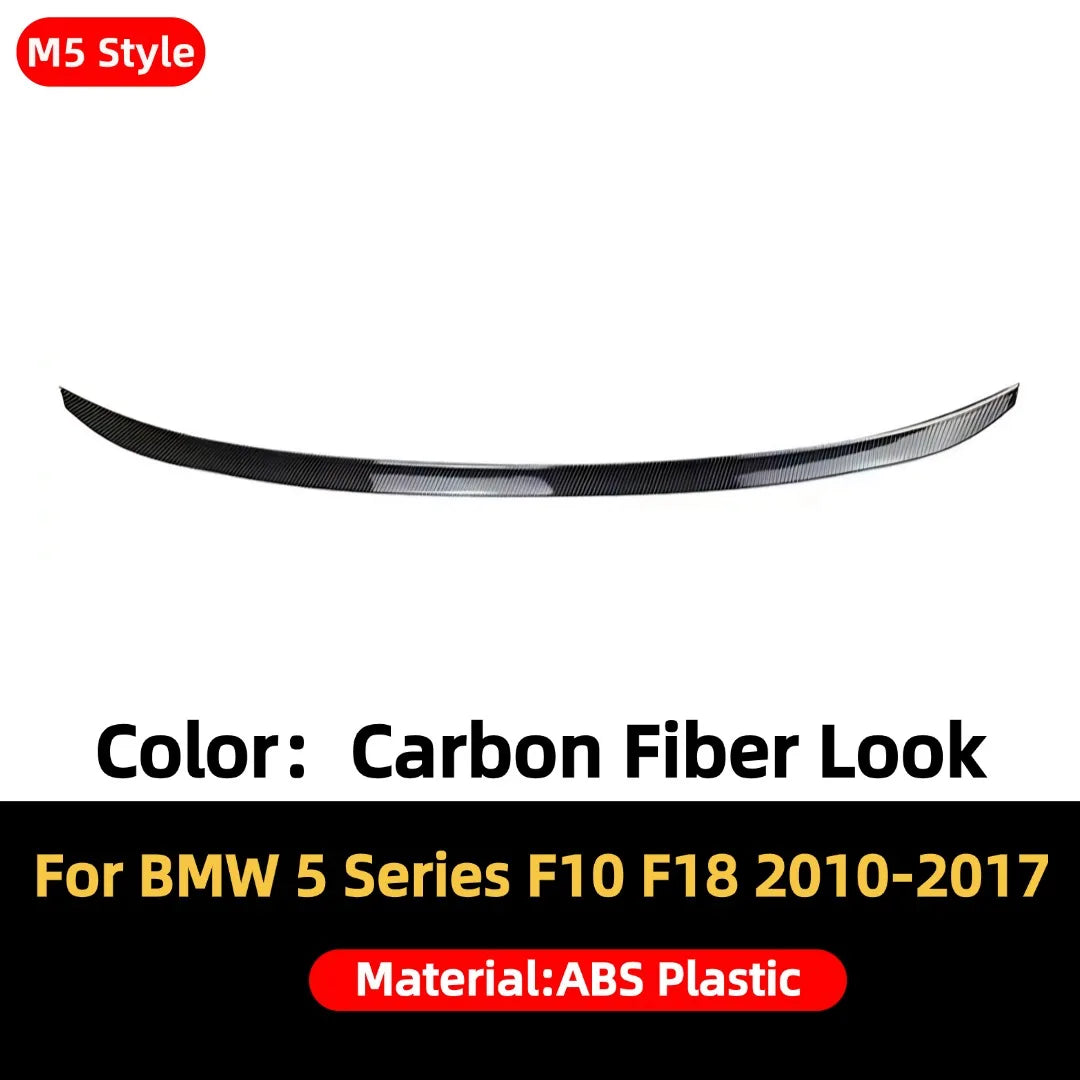 Rear Racing Roof Spoiler Wing Car Accessories Glossy Black Trunk Lip M5 M4 MP Style For BMW 5 Series F10 F18 2010-2017 520i 528i