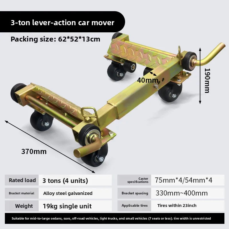 Manual Car Lifter Hydraulic Tow Truck Jacks Mechanic Rescue Vehicle Move Tool for Accident Recovery Towing Vehicle Moving Tool