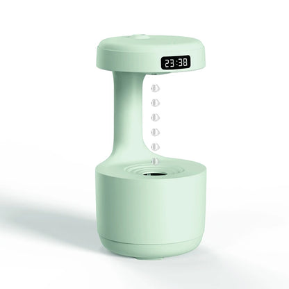 800ML Mini Humidifier Portalble Water Droplet Air Humidifier Anti-Gravity Cool Mist Sprayer with LED Night Light for home office