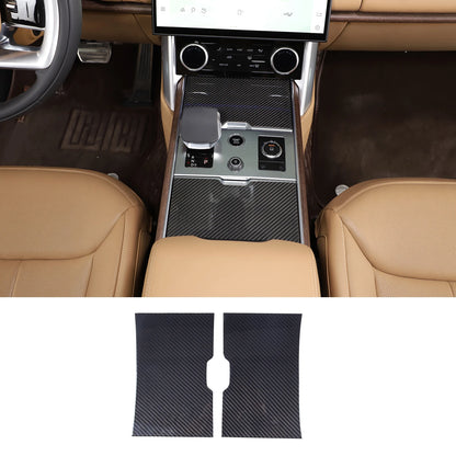 cheya Real Carbon Fiber Car Center Control Panel, Car Inner Door Panel for Land Rover Range Rover Vogue L460 2024+ Accessories