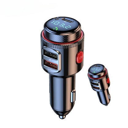 Car MP3 Player FM Transmitter Bluetooth 5.4 PD30W+QC3.0 Dual USB Fast Charge Adapter Wireless Handsfree U Disk Play
