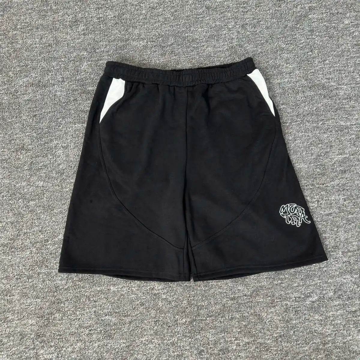 Mertra embroidery letters high street loose hip-hop street shorts men and women padded casual pants five-pocket pants summer