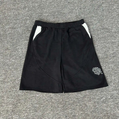 Mertra embroidery letters high street loose hip-hop street shorts men and women padded casual pants five-pocket pants summer