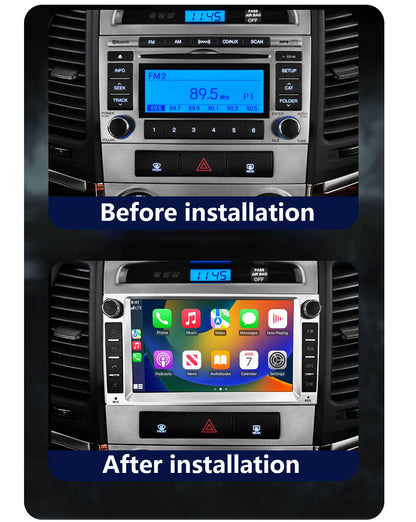 CHSTEK Android 13 Car Radio For Hyundai Santa Fe 2007 2008-2012 Head Unit Carplay Bluetooth WIFI 4G GPS Multimedia Vedio Player
