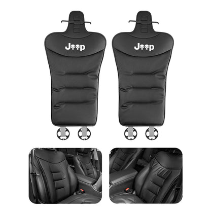 Car Seat Cushion For Jeep Rengade Compass Patriont Grand Cherokee 3D Embroidered Seat Protector Pad Front & Rear Seat Covers