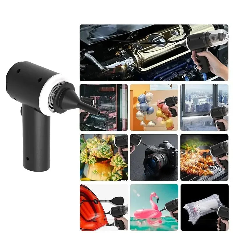 9000Pa Wireless Car Vacuum Cleaner USB Charging 1200mAh Portable Cleaning Appliance Mini Wet and Dry Vacuum BHL1198-cat