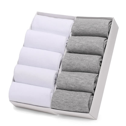 5/10 Pairs Men Women Cotton Socks Pure Color Thin Summer Soft Breathable White Black Business Summer Casual Men socks Large Size