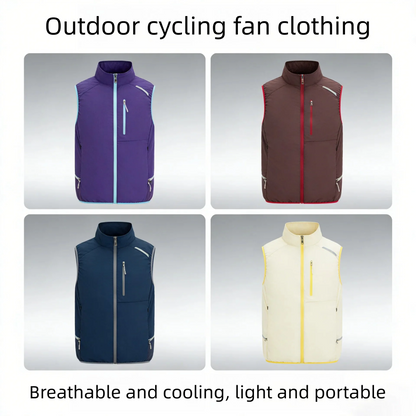 Summer USB Refrigeration Air Conditioning Clothes Men's Outdoor Cooling Fishing Vest Outdoor High-temperature Resistant Workwear