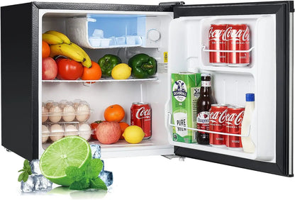 1.7 Cu.ft Mini Fridge with Freezer, Dorm Essentials, Adjustable Thermostat, Energy Saving, Low Noise