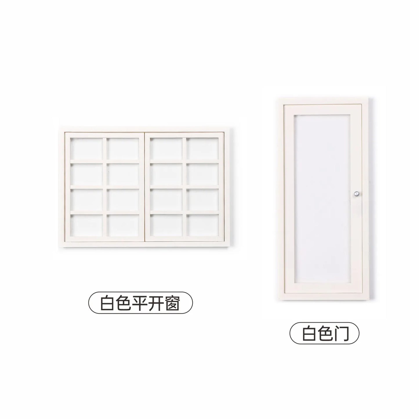 1:6 Big Doll House Model Furniture Accessories with Door Window Bjd Gsc Blyth Soldier Lol Miniatures Room Box Background Cabin