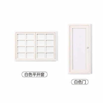 1:6 Big Doll House Model Furniture Accessories with Door Window Bjd Gsc Blyth Soldier Lol Miniatures Room Box Background Cabin
