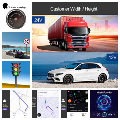 Car GPS Navigation 7 Inch Touch Screen Europe GPS Navigator Truck Sunshade Sat Nav Map GPS Navigators Support TF Music FM Video