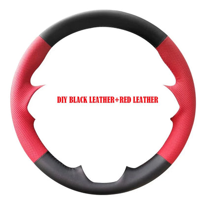 Custom Style Soft Suede Hand Stitched Non-slip Car Steering Wheel Cover for Nissan 200SX S15 Skyline GT-R R34 Car Accessory
