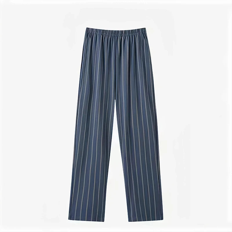 Pajama Pants Men's Pants Autumn and Winter 2025 New Printed Loose Pants Pure Cotton Spring & Fall Home Pants
