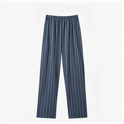 Pajama Pants Men's Pants Autumn and Winter 2025 New Printed Loose Pants Pure Cotton Spring & Fall Home Pants