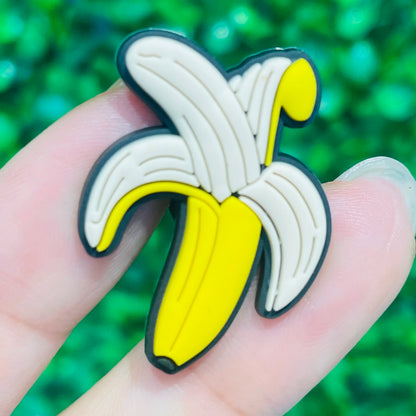 New 1-100pcs Cartoon Fruit Avocado Mom Love Guitar PVC Shoe Charms Accessories Hole Slippers Decorations Kids Birthday Present
