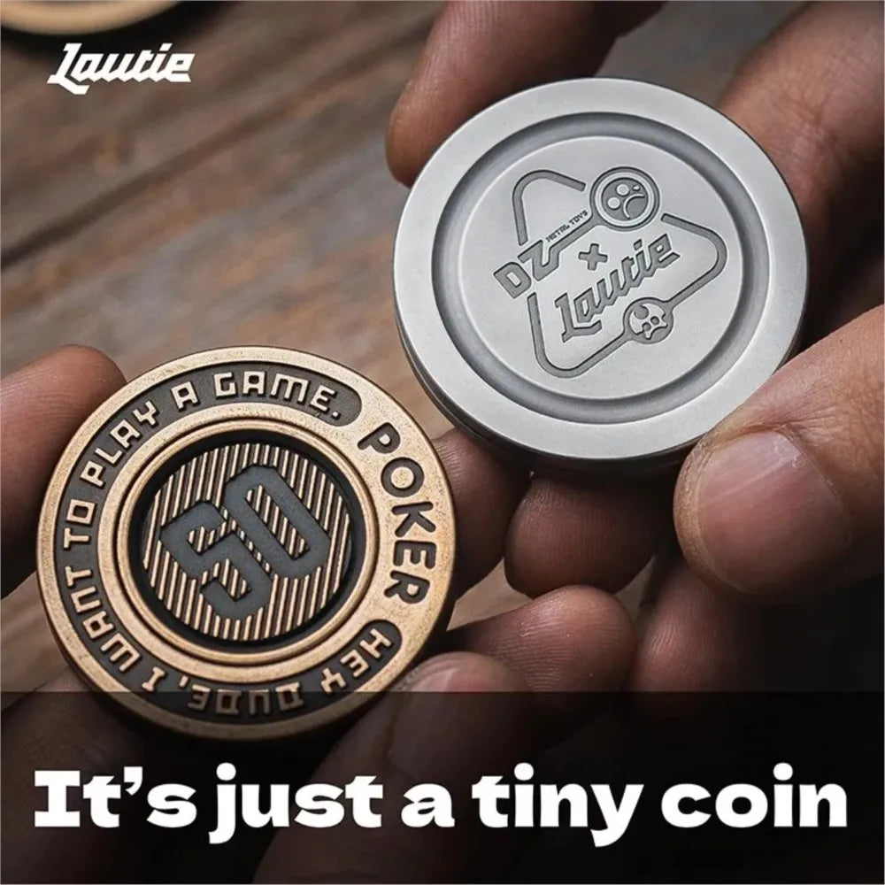 LAUTIE & DZ Co-Branded “Showhand” Pocket Haptic Coin Fidget Toy Anxiety Toy Desk Toy